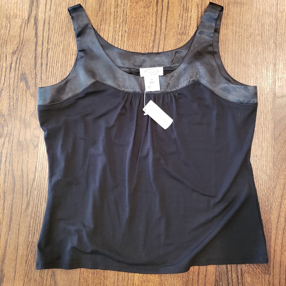 NWT Vintage Talbots Tank Top silk detail